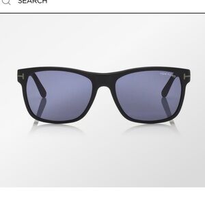 Brand new Tom Ford Guilio matte black blue lens